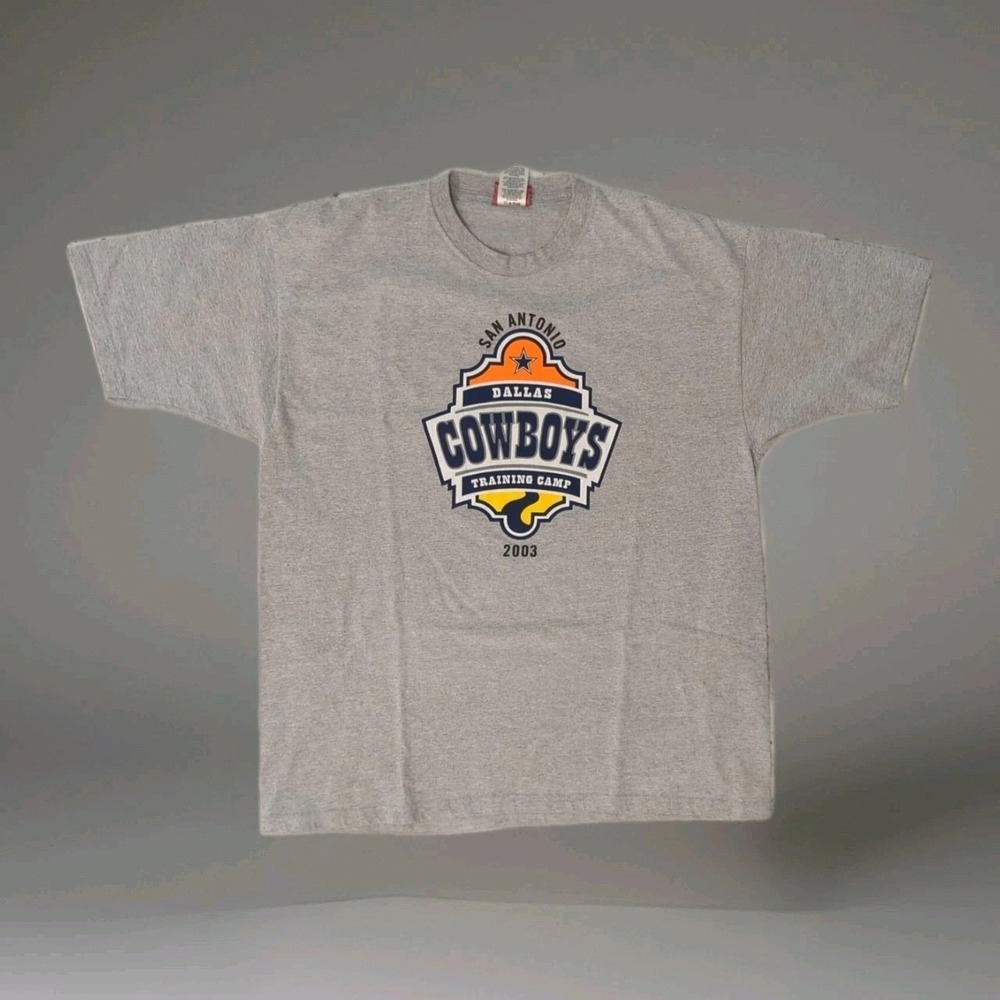 Dallas Cowboys Training Camp 2003 L VTG Reebok Graphic‎ Tee Shortsleeve Graphic